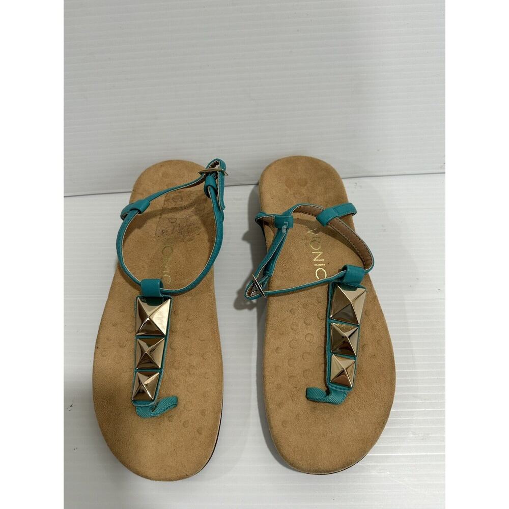 Vionic Nala 340NALA Teal Toe Post Sandal Women's 7 Thong Shoe